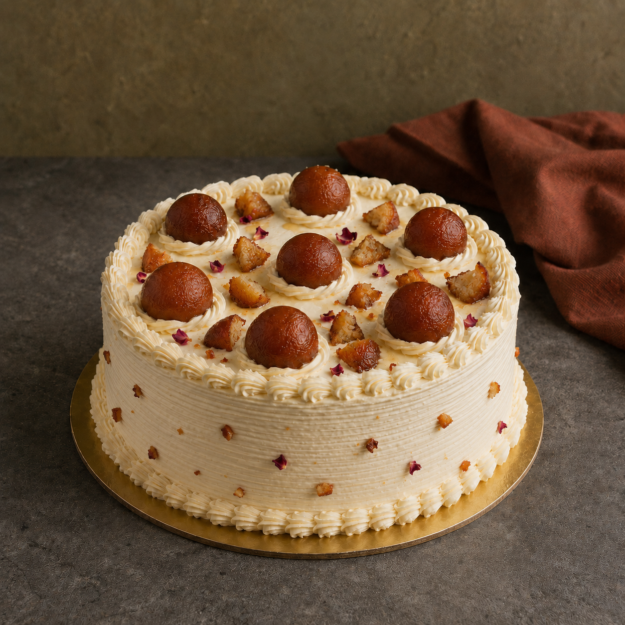 Gulab Jamun Cake