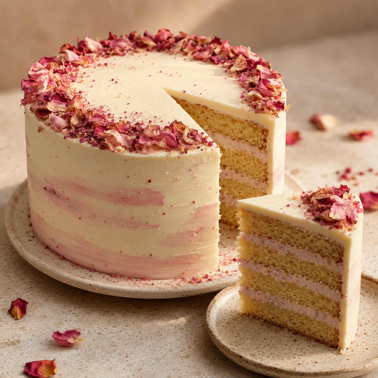 Rose Petal Cake